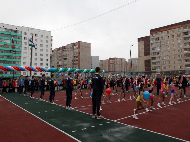 Спортивные площадки в городах Уфа, Стерлитамак, Белорецк, п.Чишмы