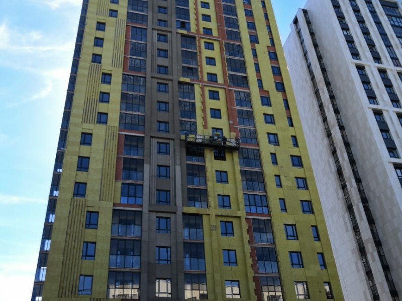 ЖК Красинский (мокрый фасад), г. Уфа, 2019 г